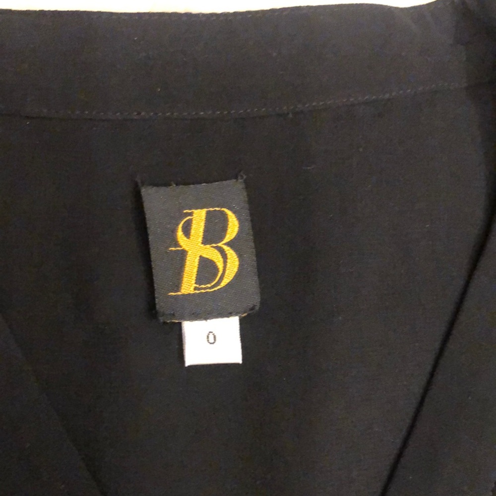 Black Dress with Gold Logo
